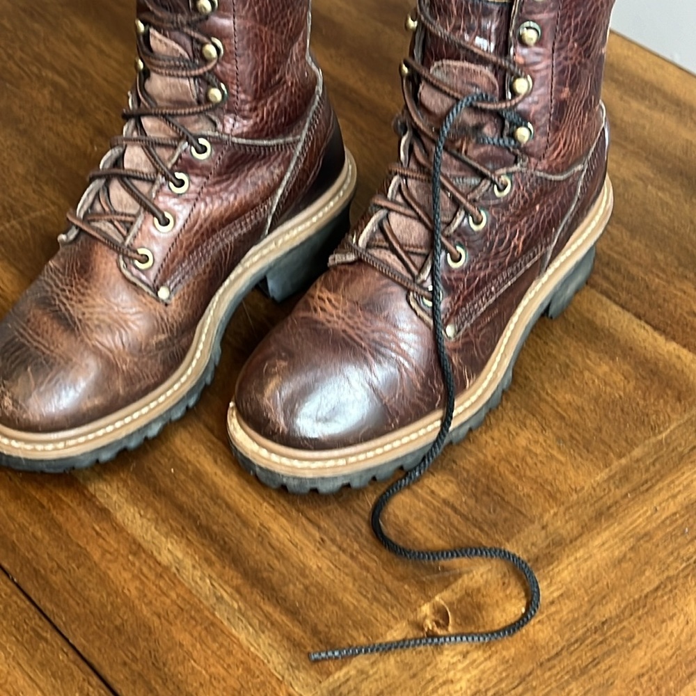 Carolina Women's Brown Lace Up Boots - Picture 10 of 16